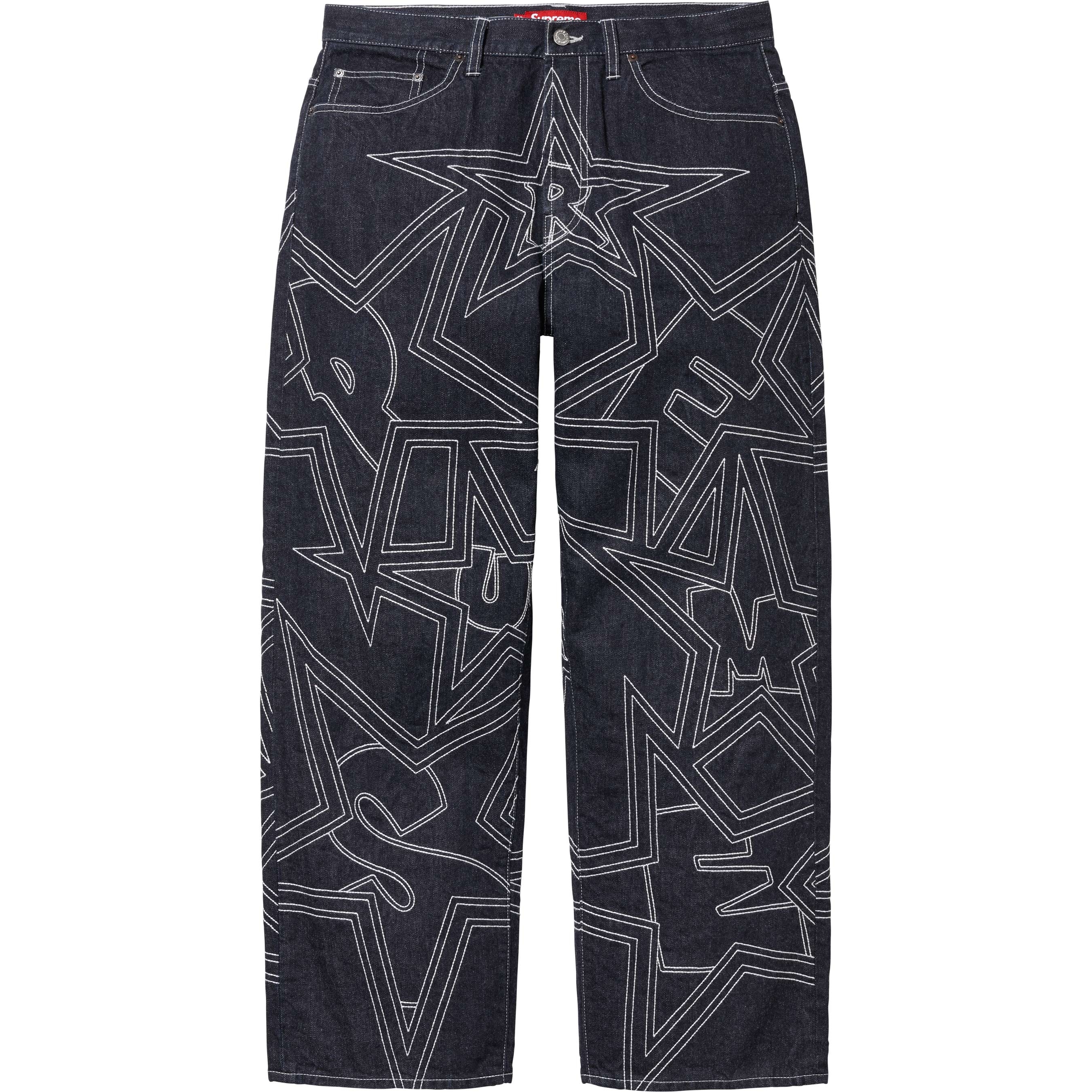 Stars Topstitch Baggy Jean view 12